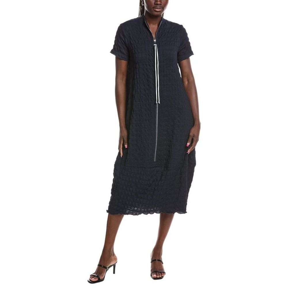 Joseph Ribkoff Womens Textured Midi Dress, Blue